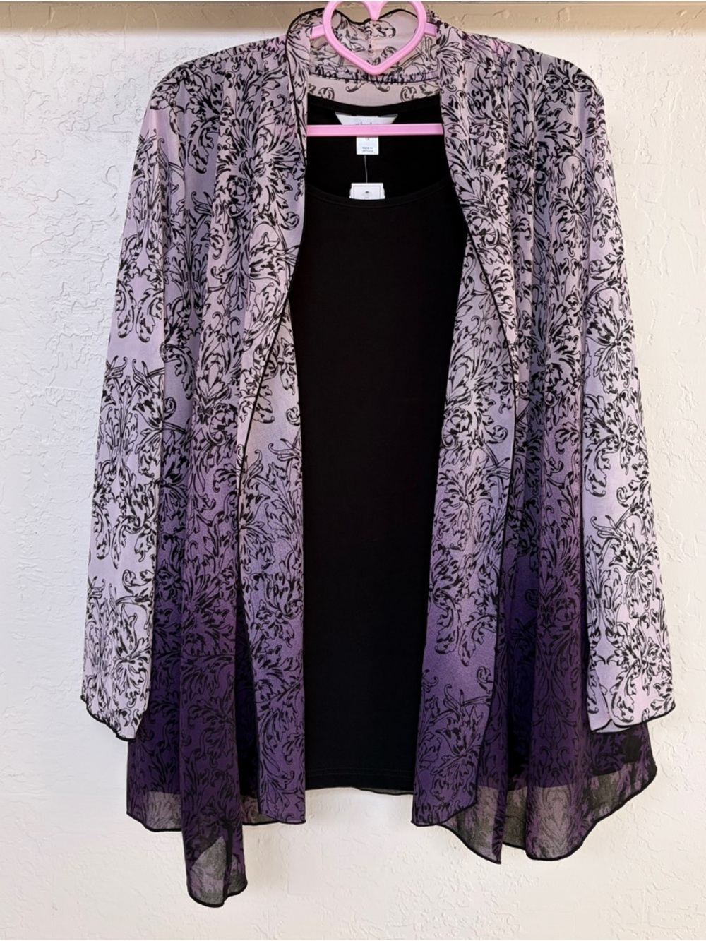 CJ Banks Ombre Layered Blouse